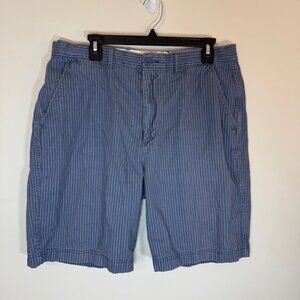 St. John's Bay Size 36 Blue Casual Golf Walking Short Flat Front Comfort Stretch